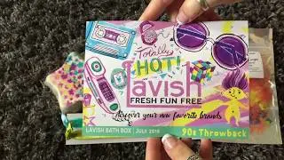July Lavish Bath Box------90's Throwback