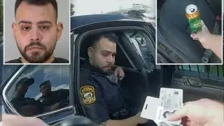Bodycam of Police Arrested for DUI while in Police vehicle and uniform 