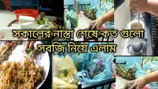 সকালের নাস্তা শেষে কত গুলো সবজি নিয়ে এলাম 