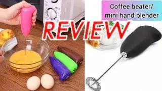 Plastic Milk Frother Handheld Battery Operated Electric Foam Maker Coffee beater mini Hand Blender