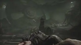 Scorn - Act 3: Nodes Room: Use Bolt Rifle on Arbejdere Worker Creatures Xbox Series X Gameplay