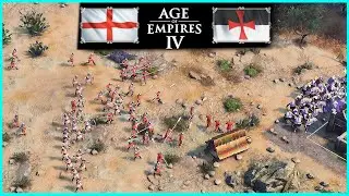 Fast Castle Against Templars⚔️Age of Empires 4 English Ranked 1v1 No Commentary