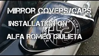 How to instal mirror covers/caps on Alfa Romeo Giulieta #alfa #alfaromeo #giulietta #mirror