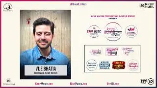 Mere Lyrical Shots | Vije Bhatia | Bollywood Actor - Writer | Author Zone | Krup Literature Festival