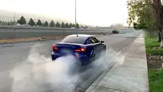 Lexus ISF BURN OUT 5.0 V8 | x force cat back (4k video)