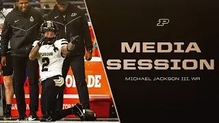WR Michael Jackson III Media Session vs Indiana | Purdue Football