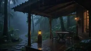 A quiet night with the sound of falling rain - Small balcony corner to relax and sleep seamlessly
