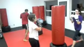 Leaside kickboxing class in uptown Toronto @ T.H.A Martial Arts
