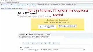 Catalog a book in 2 minutes with Koha