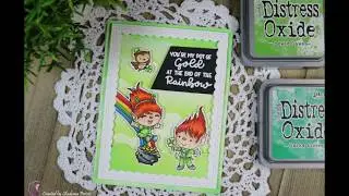 Craftin Desert Diva Pot of Gold | Altering stamp image | St. Patrick's Day Card