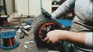5 HP motor 3 face rewinding slot 36 RPM 700