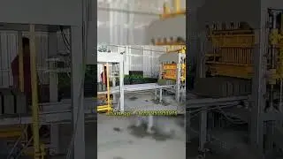 Fully automatic cement brick machine QT8-15 production line.#full automatic #machine