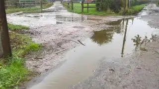 Farm Water/Slurry running into road by our home