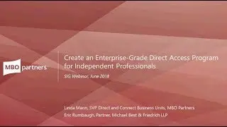 Create an Enterprise-Grade Direct Access Program for Independent Professionals