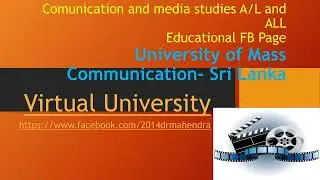 Communication and media studies  - up to A/L to ALL