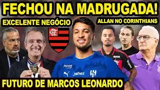 FLAMENGO FECHA EXCELENTE NEGÓCIO! FUTURO DE MARCOS LEONARDO DEFINIDO! ALLAN DE SAÍDA DO MENGÃO? E+
