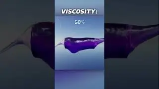 Bullet Penetrates VISCOUS WATER 💧 #watersim #watersimulation