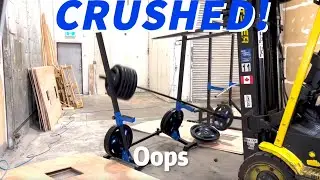 EAC Adjustable Squat Rack & Half Rack Drop Test