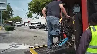 Third City of Miami Trolley Finally Allows Access To Disabled Couple & Their Child 3/24/25