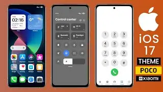 iOS 17 Theme With iOS Widgets For Xiaomi Redmi And Poco Devices