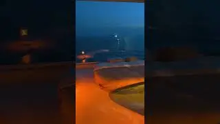 Seaside Home at Night, So Peaceful and Healing