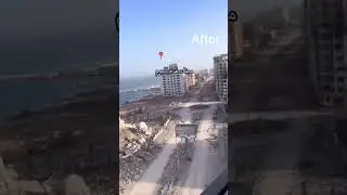 Gaza Before and After #palestine #israel