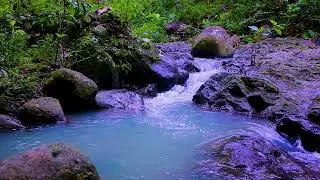 Stay Focused with Continuous Mountain River Flow, Calm Water White Noise