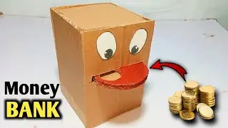 DIY Cardboard Money Bank | Creative Coin Saving Box Idea | Piggy Bank Craft