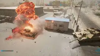 2 T-72 Vs 2 Challenger 2's Squad gameplay