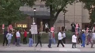 Temple University Hospital workers hit the picket line due staffing issues and current contract