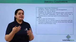 Class 11th &ndash; Statutory Corporations | Business studies | Tutorials Point