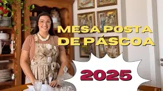 MESA POSTA DE PÁSCOA 2025!   #mesaposta #pascoa #2025 #decoração #etiquetaamesa