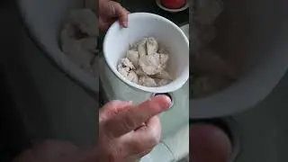 How to shred chicken with a hand mixer.