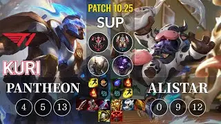 T1 Kuri Pantheon vs Alistar Sup - KR Patch 10.25