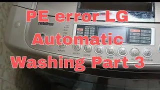 PE error LG Automatic Washing How to fix