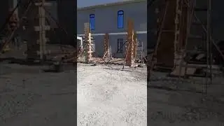 Cofrare stalpi de beton cu panouri doka
