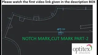 How to Make Notch Mark, Cut Mark in optitex, PART 2