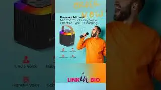Newly Launched Fusion Tunes 10W Mini Bluetooth Speaker with Wireless Karaoke Mic, 8Hrs Playtime