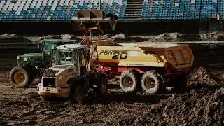 Prace na Stadionie Miejskim Stal w Rzeszowie
