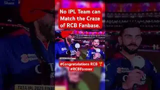 Craze of RCB Fanbase #rcb #viratkohli #ipl2025 #rcbvspbks #rcbfans #ytshorts