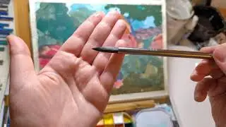 Painting a fantasy illustration in gouache - live!