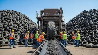 Inside a Massive Car Tire Factory: Making 30,000 Tires a Day! (Full Process)