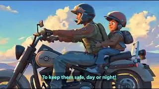 Motorcycle - Let's Ride Songs for Toddlers  | Educational Vehicle Songs for Kids - LyricalAngelKids