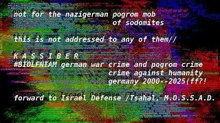 kassiber. musical recordings 2017 / revised 2025 (3 excerpts) legal disclaimer ban the mob from this
