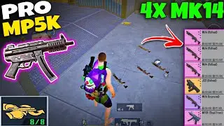 omg🔥 I got 4 mk14 in single match😵 | Mp5k high damage | PUBG METRO ROYALE 