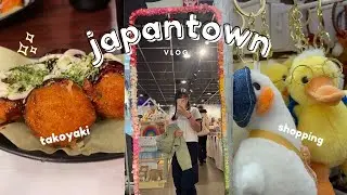 japantown vlog! 🍥 decoden phone case making, eating 🍜, shopping 🛍️