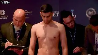 Khaleel Majid v Lester Cantillano weigh in Ultimate Boxxer 4 Undercard