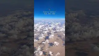 As it was Harry Styles Above the Sahara DESERT Clouds KLM AMS JNB Flying Business Class Day Flight