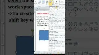 How to insert shapes in MS word||#MS Office||MS Word|| #insert shapes