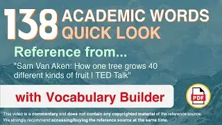 138 Academic Words Quick Look Ref from 